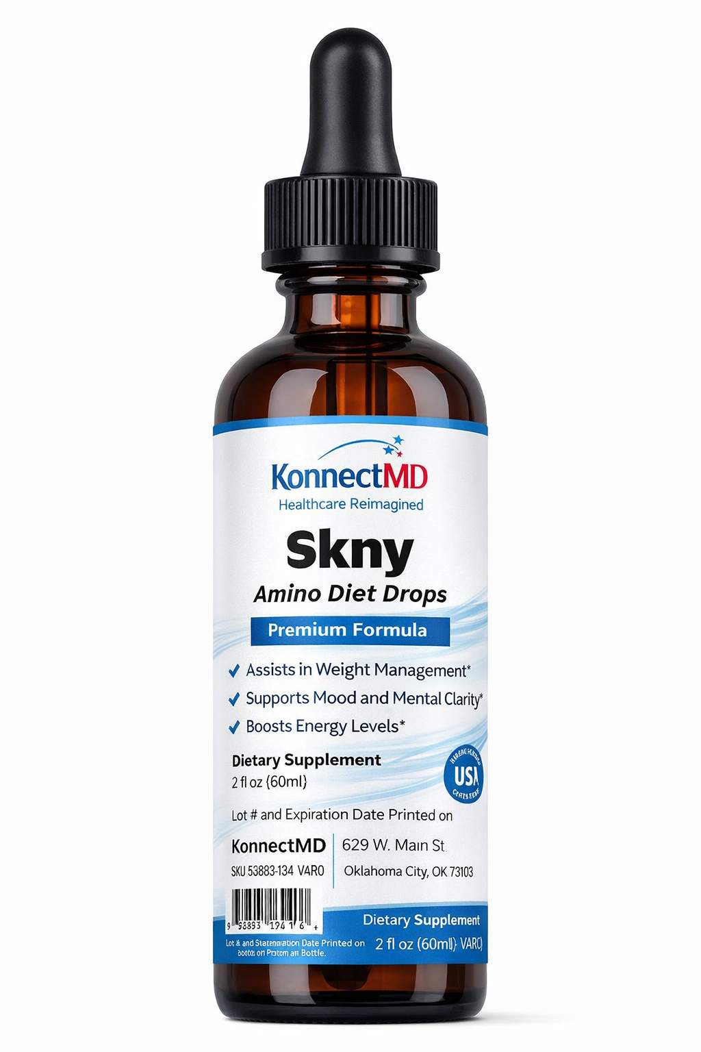 Skny Amino Diet Drops bottle